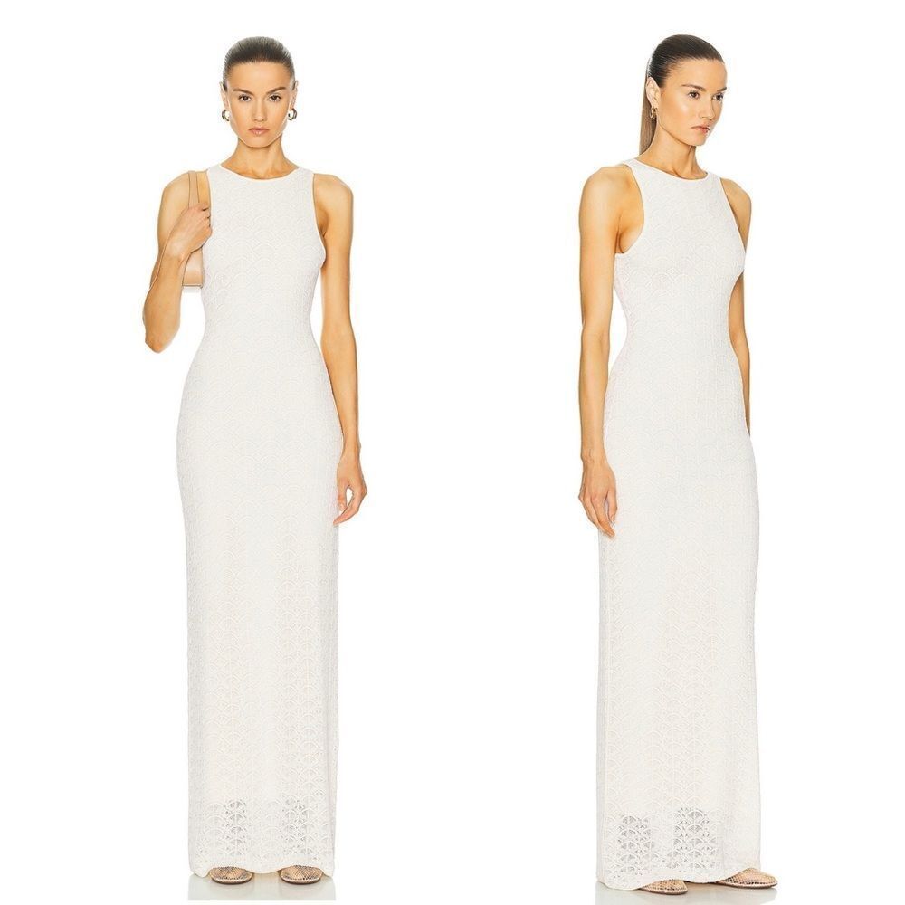 NWT L'Academie by Marianna Amary Maxi Dress in Ivory